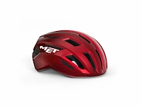 Met vinci mips fietshelm mannen &vrouwen maat m (56-58cm) red metallic glossy - afbeelding 1 van  5