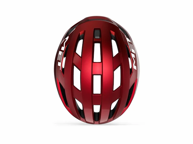 Met vinci mips fietshelm mannen &vrouwen maat m (56-58cm) red metallic glossy - afbeelding 2 van  5