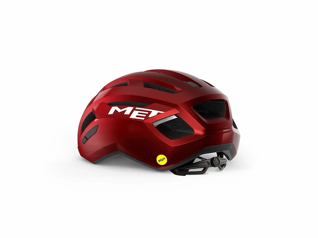 Met vinci mips fietshelm mannen &vrouwen maat m (56-58cm) red metallic glossy - afbeelding 3 van  5