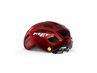 Met vinci mips fietshelm mannen &vrouwen maat m (56-58cm) red metallic glossy - afbeelding 3 van  5