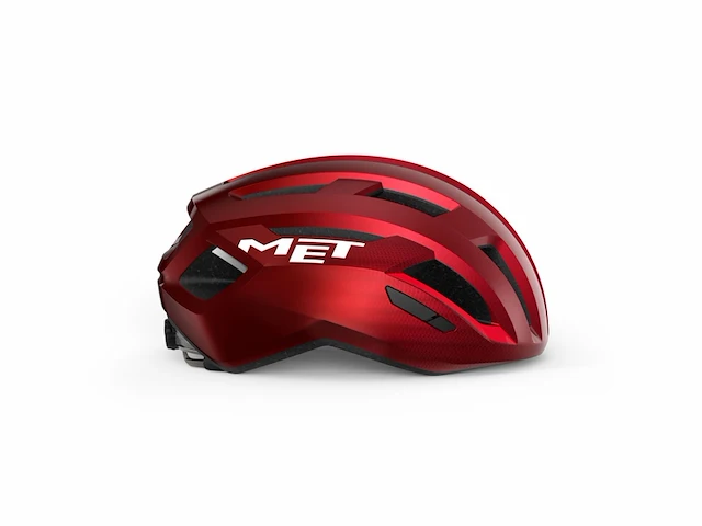 Met vinci mips fietshelm mannen &vrouwen maat m (56-58cm) red metallic glossy - afbeelding 4 van  5