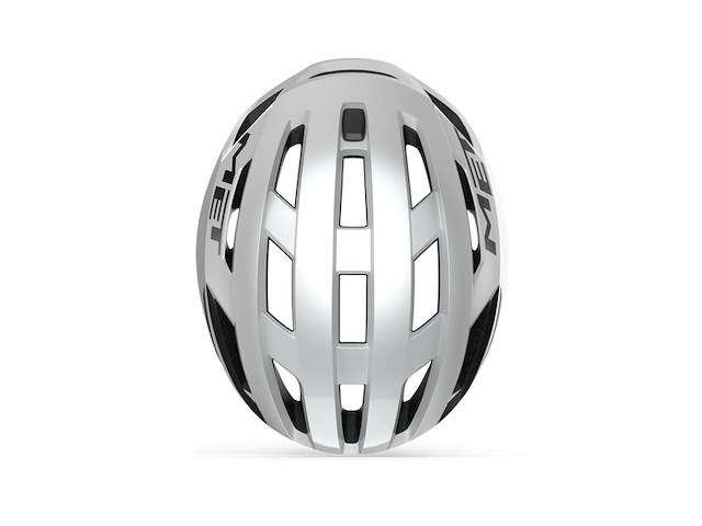 Met vinci mips fietshelm mannen &vrouwen maat s (52-56cm) white silver glossy wit - afbeelding 3 van  3