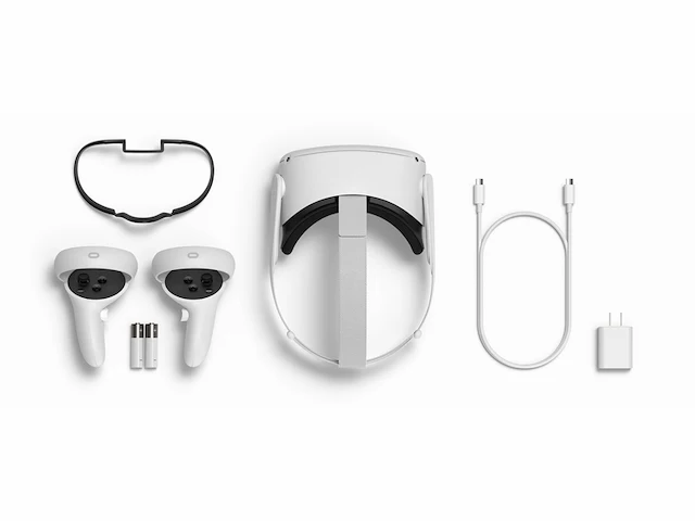 Meta oculus quest 2 virtual reality bril 256 gb wit - afbeelding 4 van  5