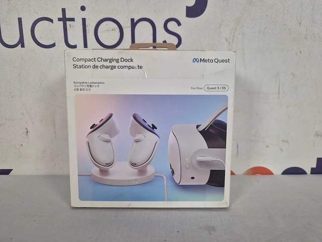Meta quest 3 & 3s - compact charging dock (vr) - afbeelding 1 van  1
