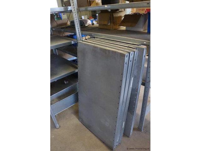 Meta stelling (gedemonteerd) 3 staanders & 14 platen - afbeelding 3 van  5