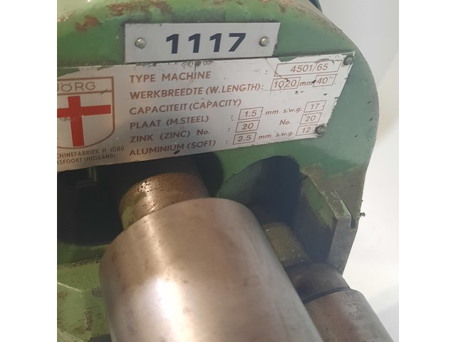 Metaal buigmachine, jörg - afbeelding 3 van  4