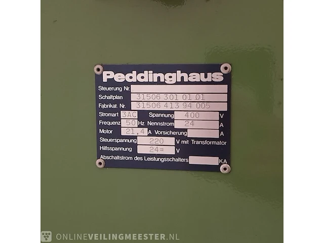 Metaal knip en buigmachine peddinghaus, simplex 60h / hv - afbeelding 2 van  21