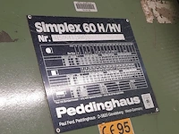 Metaal knip en buigmachine peddinghaus, simplex 60h / hv - afbeelding 6 van  21
