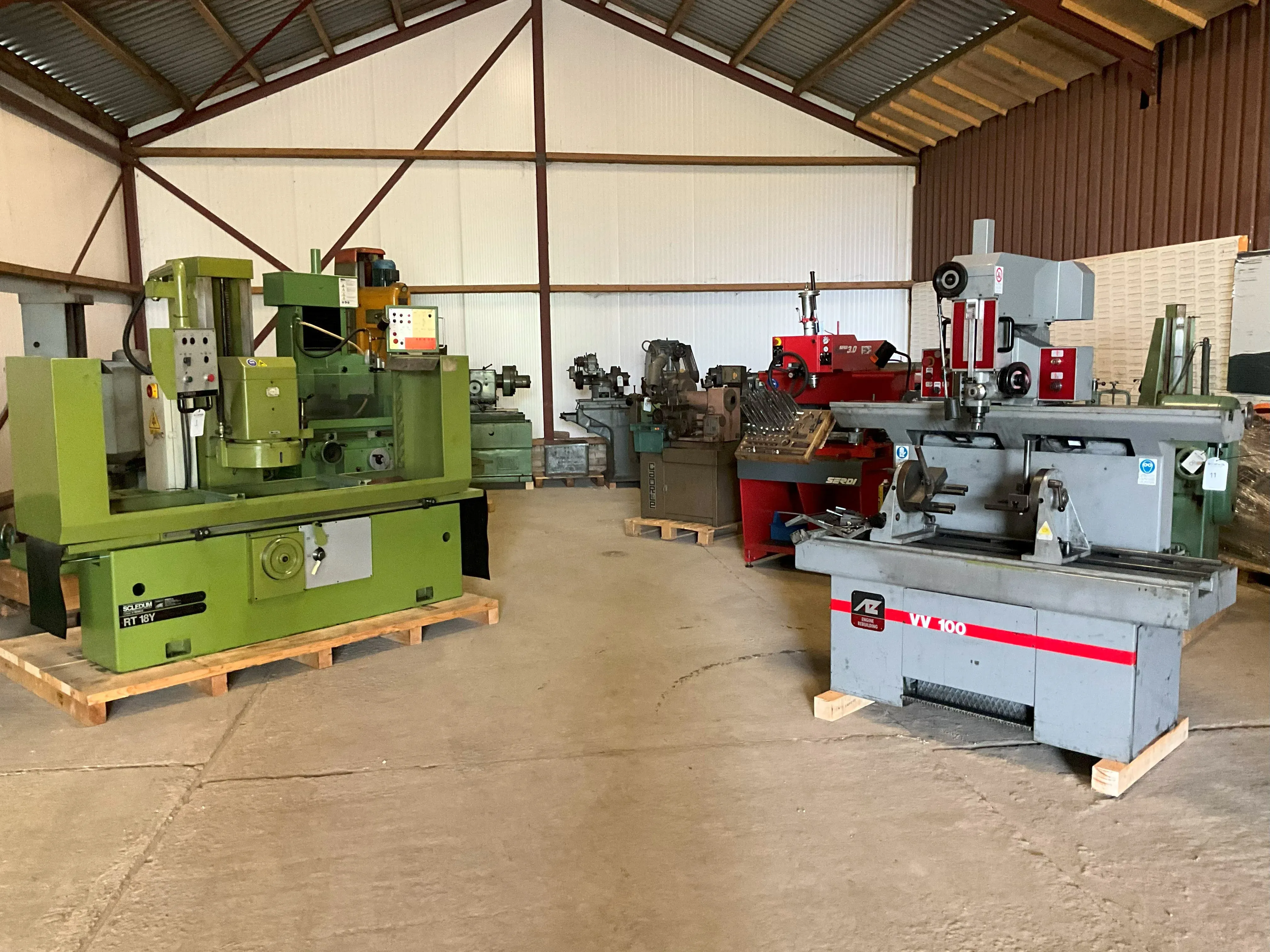 Metaalbewerkingsmachines ten behoeve van motorenrevisie