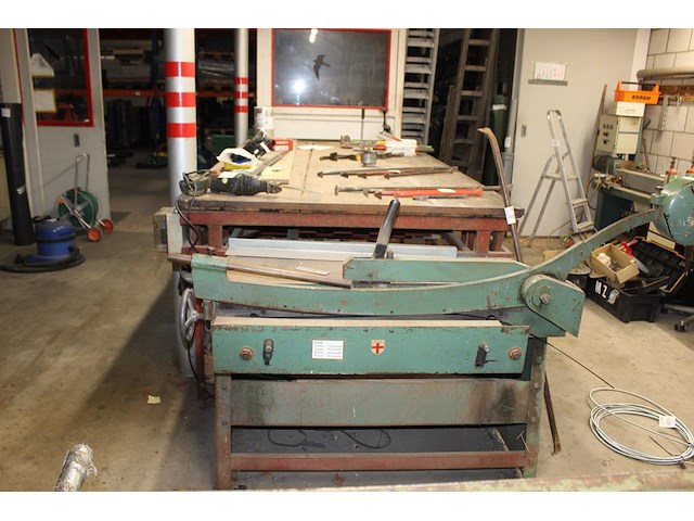 Metaalrol-afrolunit kader geska 4 met restantrol plaatmateriaal, werktafel en schaar jorg. capaciteit 1000 ... - afbeelding 6 van  9