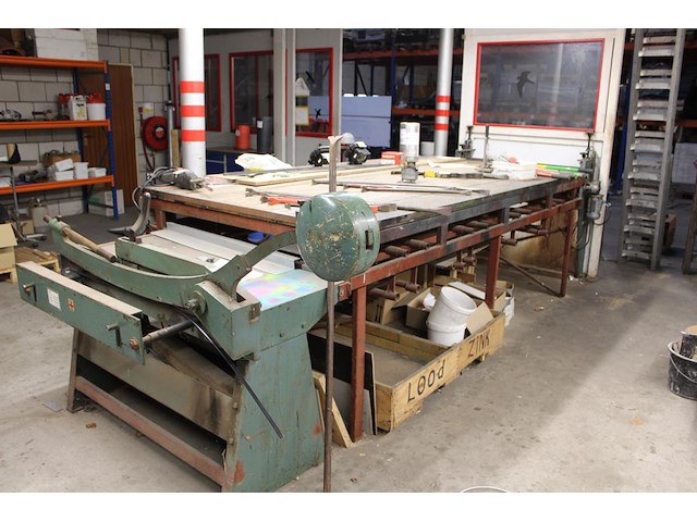 Metaalrol-afrolunit kader geska 4 met restantrol plaatmateriaal, werktafel en schaar jorg. capaciteit 1000 ... - afbeelding 7 van  9