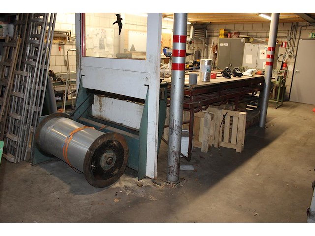 Metaalrol-afrolunit kader geska 4 met restantrol plaatmateriaal, werktafel en schaar jorg. capaciteit 1000 ... - afbeelding 9 van  9