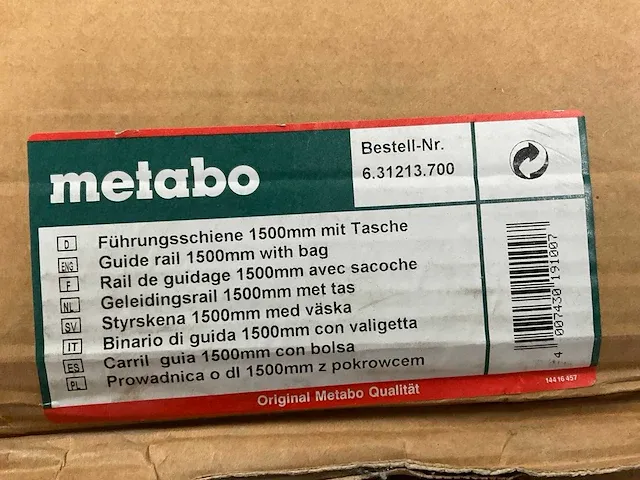 Metabo - 1500 mm - geleiderail met tas - afbeelding 6 van  6