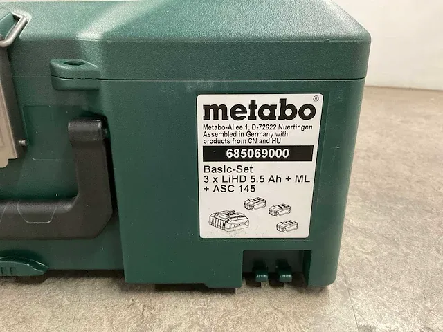 Metabo - basic set - accu's en laders - afbeelding 5 van  6