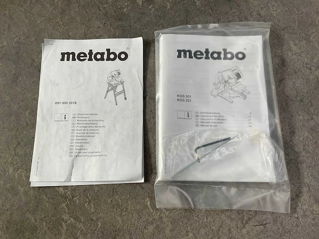 Metabo - kgs 301 - afkortzaag met standaard - afbeelding 7 van  8