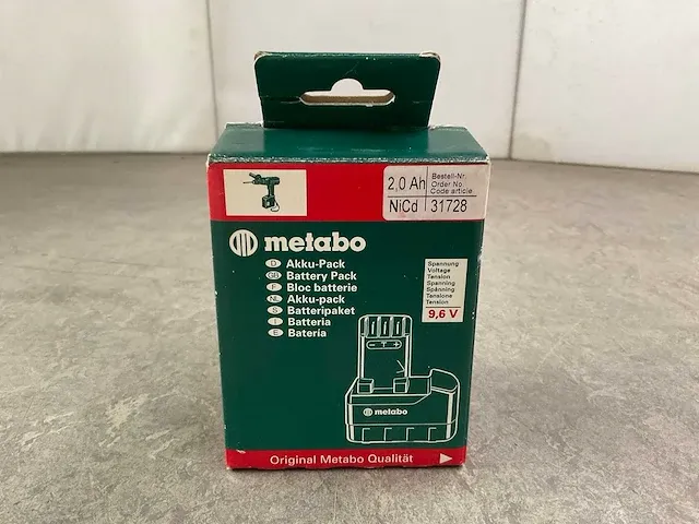 Metabo - nicd 2000mah - accu - afbeelding 2 van  6