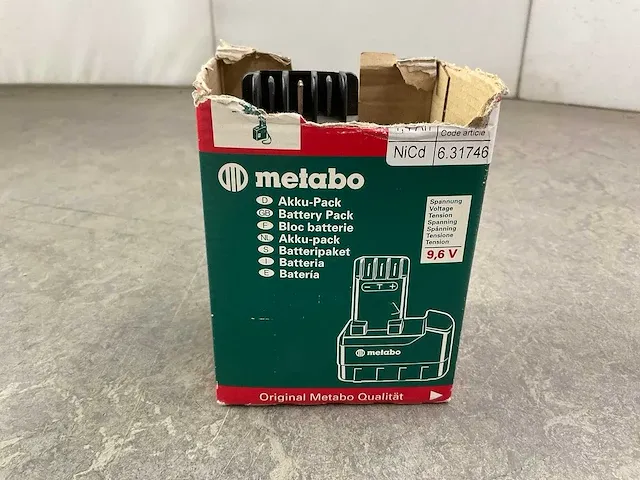 Metabo - nicd 2000mah - accu - afbeelding 2 van  6