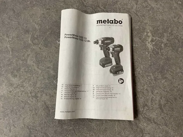 Metabo - powermaxx ssd 12 bl - accu-slagschroevendraaier - afbeelding 6 van  8