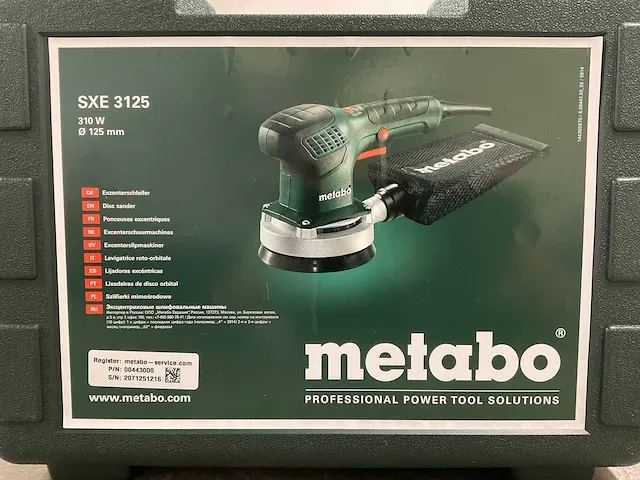 Metabo - sxe 3125 - excenterschuurmachine - afbeelding 3 van  6