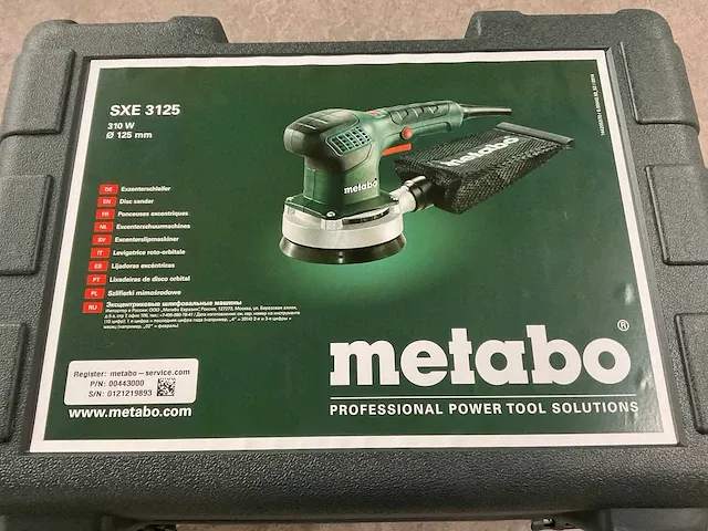 Metabo - sxe 3125 - excenterschuurmachine - afbeelding 5 van  6