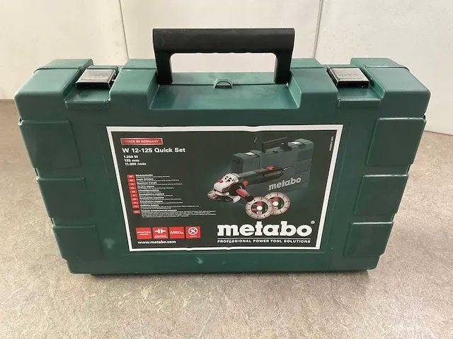 Metabo - w12-125 quick - haakse slijpmachine - afbeelding 2 van  7