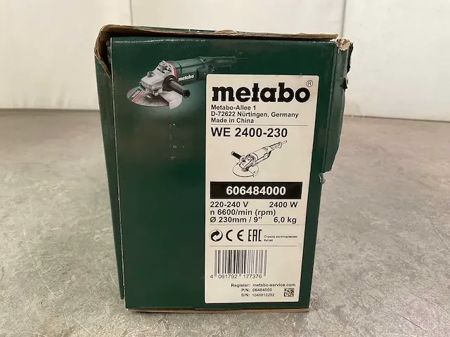 Metabo - we 2400-230 - haakse slijper - afbeelding 5 van  5