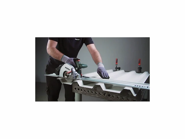 Metabo 18v accu metaal handcirkelzaagset mks 18 ltx 58 + geleiderail fs 160 zonder accu zonder oplader - afbeelding 3 van  5