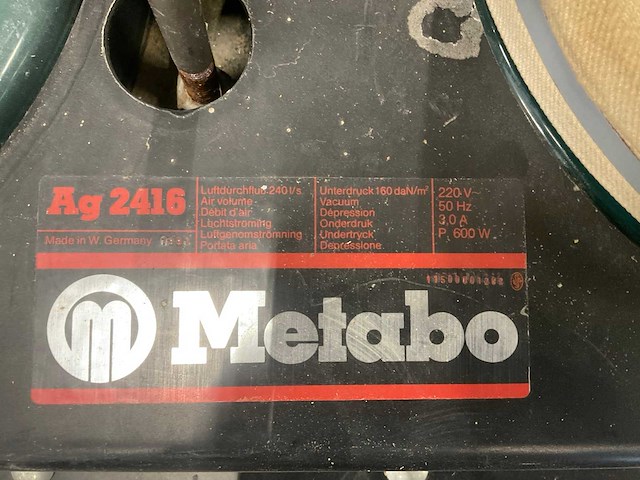 Metabo ag 2416 afzuiginstallatie - afbeelding 7 van  8