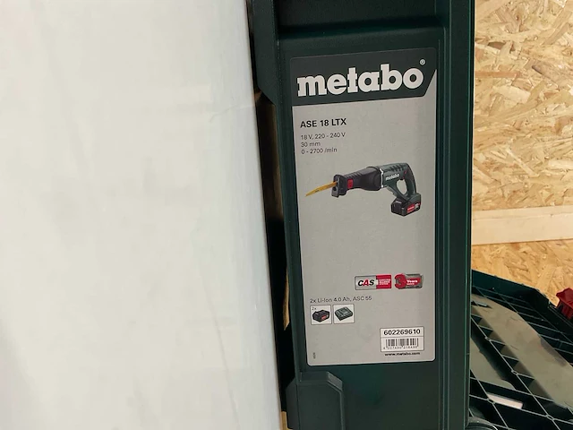 Metabo ase 18 ltx accu reciprozaag - afbeelding 8 van  10