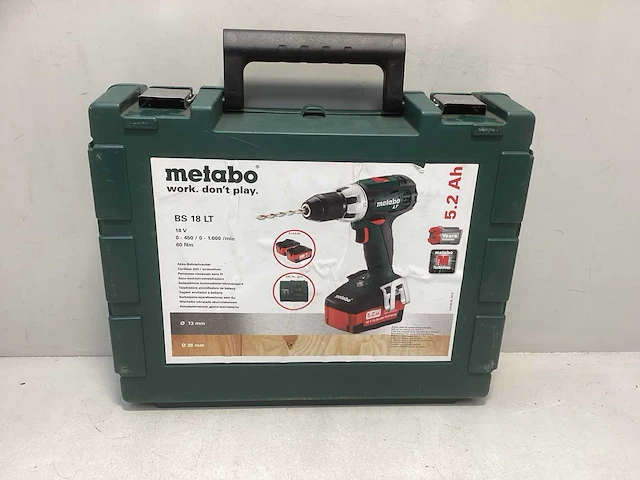 Metabo bs 18 lt boormachine set - afbeelding 8 van  8