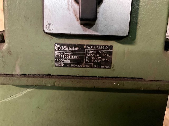 Metabo ds 7226 divers dubbelsteens slijpmachine - afbeelding 6 van  6