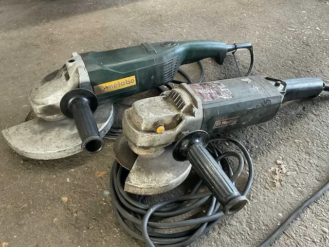 Metabo haakse slijpmachine (2x) - afbeelding 1 van  3