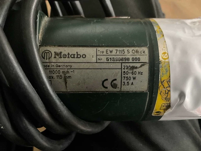 Metabo haakse slijpmachine - afbeelding 4 van  4