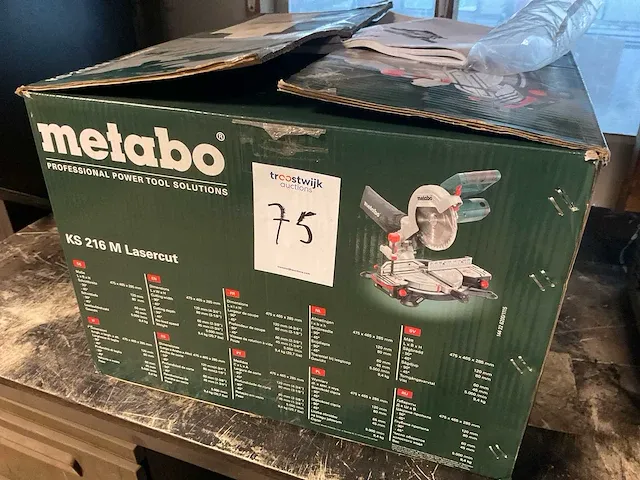 Metabo ks 216 m lasercut afkortzaag - afbeelding 4 van  4