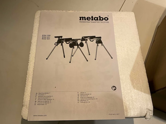 Metabo ksu 251 zaagtafel standaard onderstel - afbeelding 6 van  6