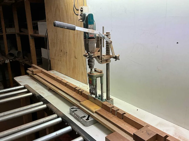 Metabo / makita hp2010n boorstatief en 3 kops boormachine - afbeelding 4 van  8