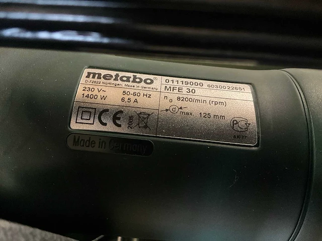 Metabo mfe 30 sleuvenfreesmachine - afbeelding 4 van  6
