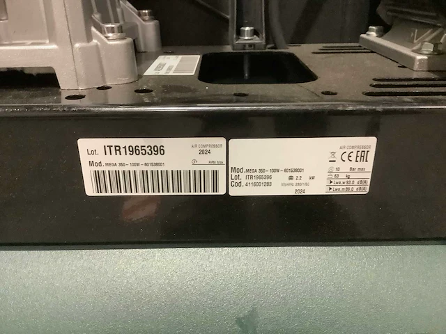 Metabo pneumatische compressor mega 350-100 w 90 l 10 bar - afbeelding 7 van  8