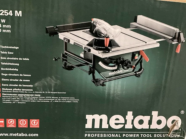 Metabo ts 254 m afkortcirkelzaagmachine - afbeelding 2 van  2