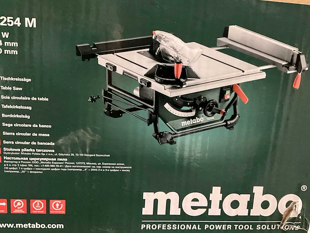 Metabo ts 254 m cirkelzaagmachine - afbeelding 2 van  5