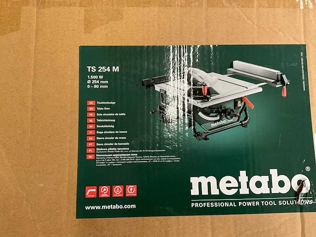 Metabo ts 254 m tafelcirkelzaagmachine - afbeelding 3 van  12