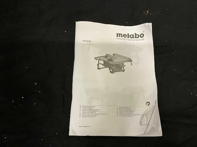 Metabo ts254 m zaagtafel - afbeelding 4 van  16
