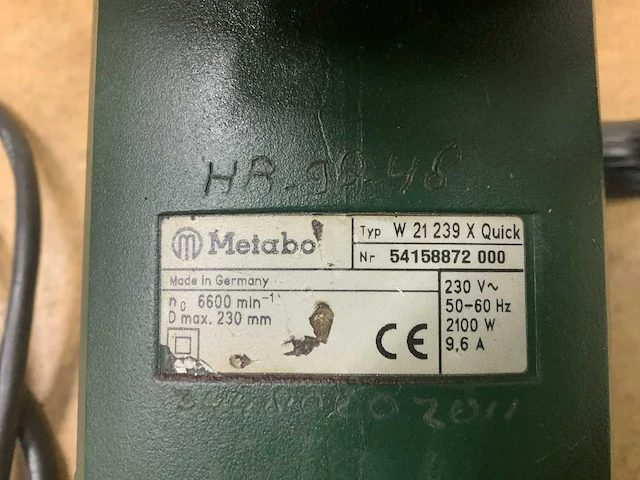 Metabo w 21 239 x quick haakse slijpmachine - afbeelding 2 van  5