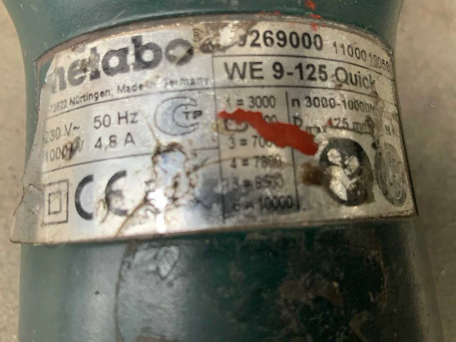 Metabo we9-125 quick haakse slijpmachine - afbeelding 4 van  4