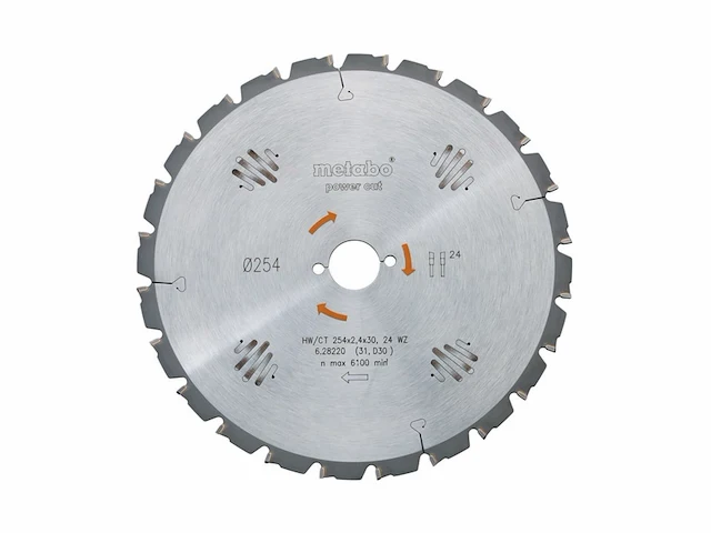 Metabo zaagblad "power cut wood professional" 300x2,8/1,8x30, z28 wz 15 - afbeelding 1 van  1