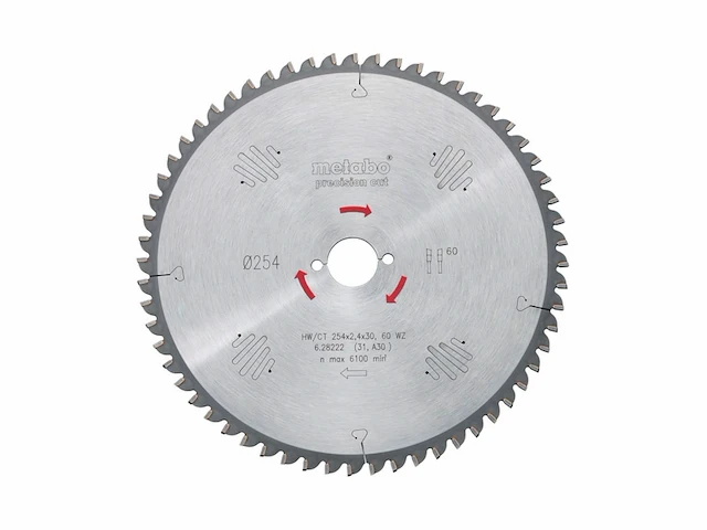 Metabo zaagblad precisiesnijhout professioneel 300x30 d72 di 10 - afbeelding 1 van  1