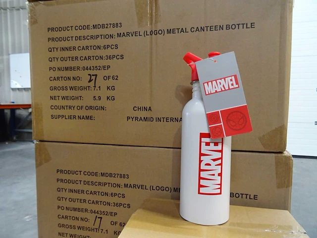Metal canteen bottle marvel (222x) - afbeelding 1 van  3