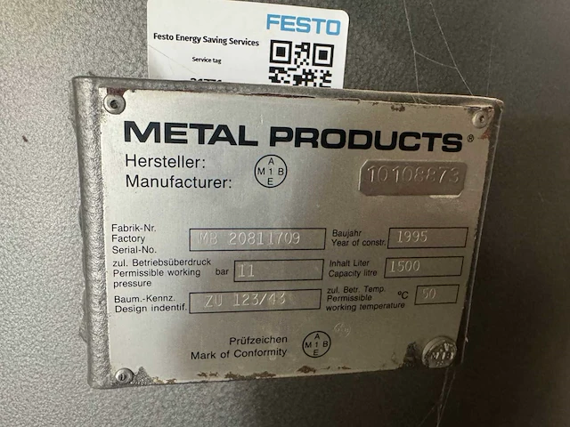 Metal products lucht buffertank - afbeelding 8 van  8