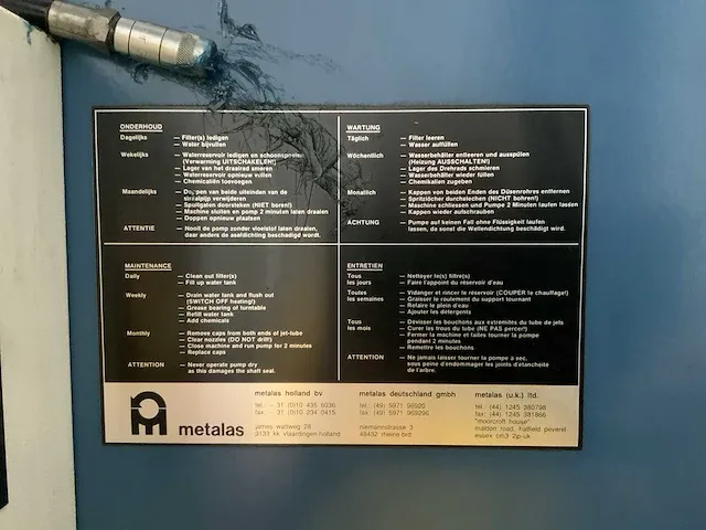 Metalas - mcf 1500 - onderdelen wasmachine - 2006 - afbeelding 5 van  15