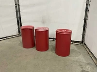 Metalen afvalbak (3x) - afbeelding 1 van  6